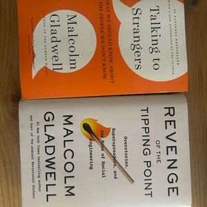 Malcolm Gladwell Book Set - Orange and White Covers revenge tipping point